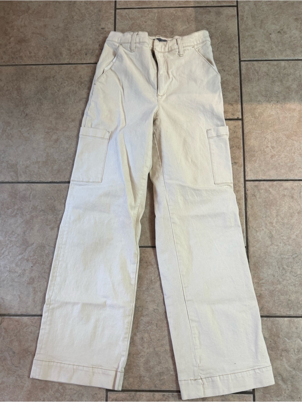 Joe’s Casual Cream Cargo Pants Tall